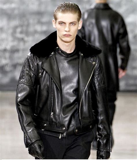 yves saint laurent leather jacket|saint laurent jacket men's.